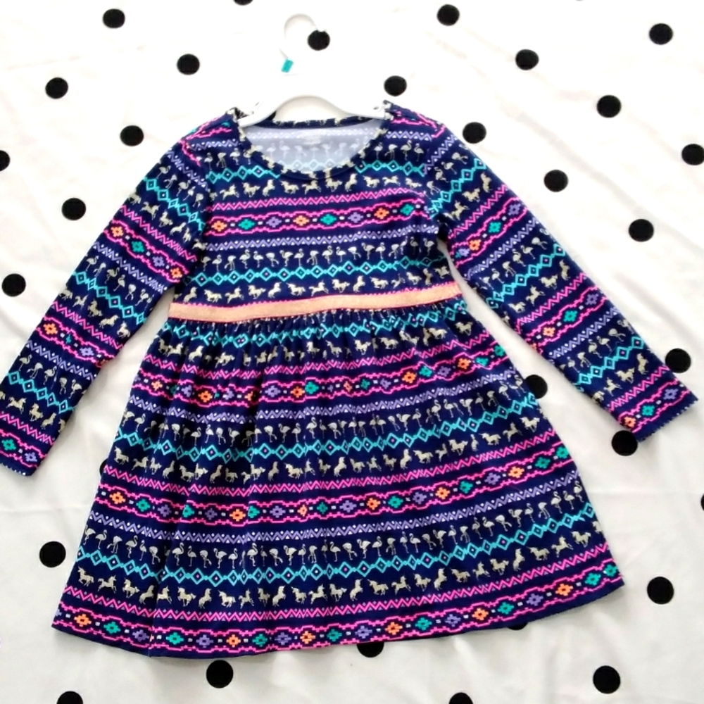 Back to School Multi Print Skater Dress
